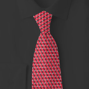 Trinidad and Tobago Flag Brick Pattern Tie