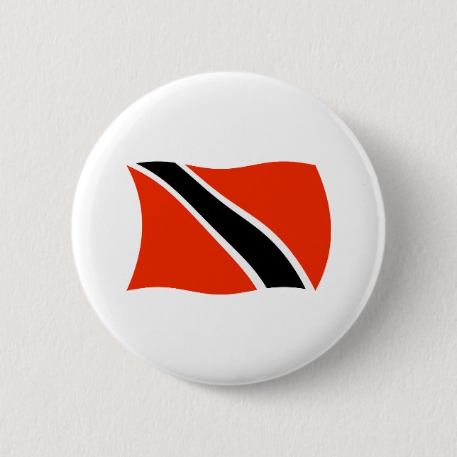 Trinidad and Tobago Flag Button (Front)