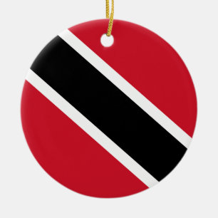 Trinidad and Tobago Flag Ceramic Tree Decoration