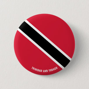 Trinidad and Tobago Flag Charming Patriotic Button