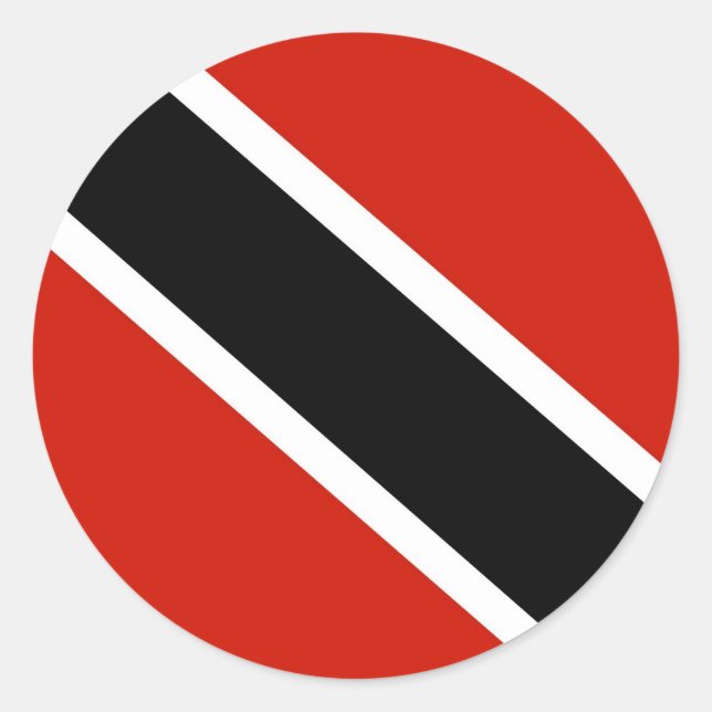 Trinidad and Tobago flag Classic Round Sticker (Front)