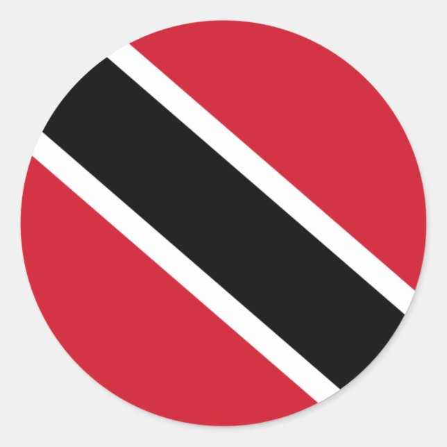 trinidad and tobago flag classic round sticker (Front)