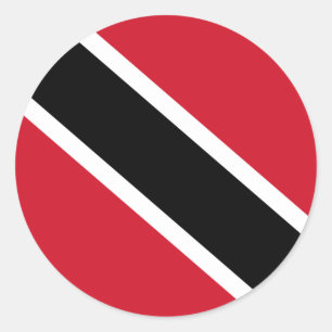 trinidad and tobago flag classic round sticker