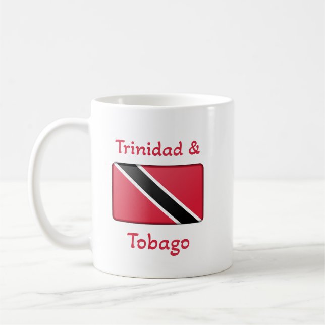 Trinidad and Tobago Flag  Coffee Mug (Left)