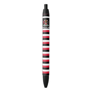 Trinidad and Tobago Flag Cute Patriotic Black Ink Pen