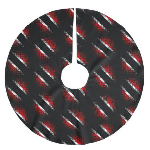 Trinidad and Tobago Flag (Dot Pattern) Brushed Polyester Tree Skirt