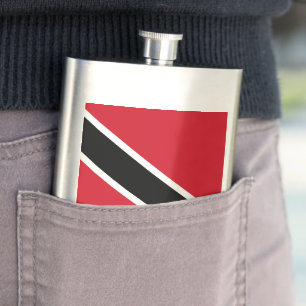 Trinidad and Tobago flag Hip Flask
