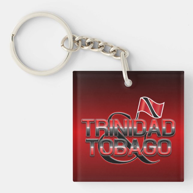 Trinidad and Tobago Flag Key Ring (Front)