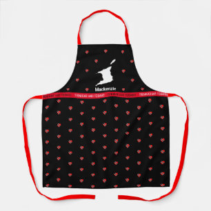 Trinidad and Tobago Flag Map Apron with Name