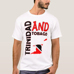 Trinidad and Tobago Flag Map T-Shirt