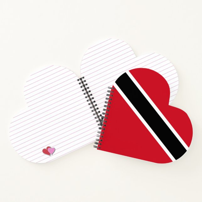 Trinidad and Tobago flag Notebook (Inside)