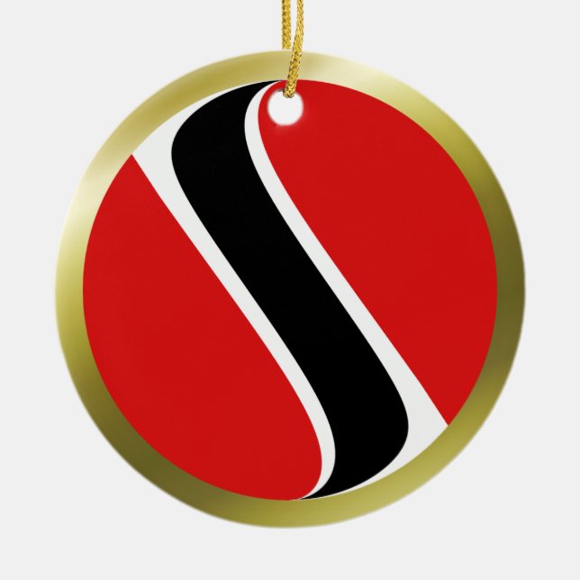 Trinidad and Tobago Flag Ornament (Front)