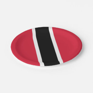 Trinidad and Tobago flag   Paper Plate