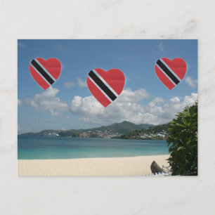 Trinidad and Tobago Flag Postcard