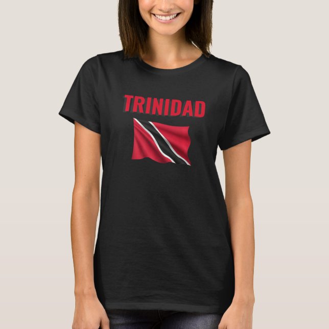 Trinidad and Tobago Flag Proud Caribbean Island Tr T-Shirt (Front)