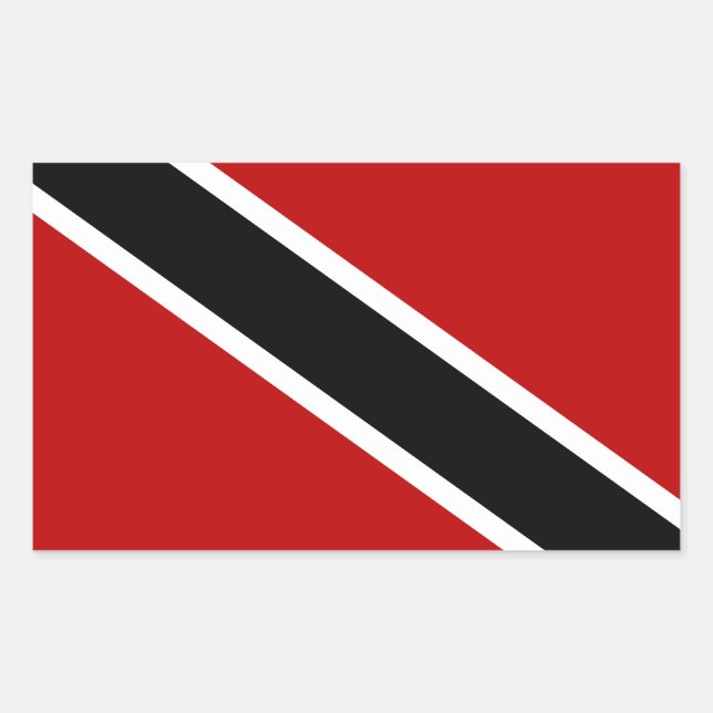 Trinidad and Tobago Flag Rectangular Sticker (Front)