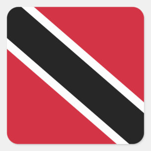 Trinidad and Tobago Flag Square Sticker
