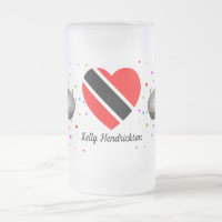 Trinidad and Tobago Flag & Steelpan with Your Name