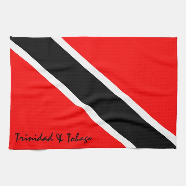 Trinidad and Tobago Flag Tea Towel (Horizontal)