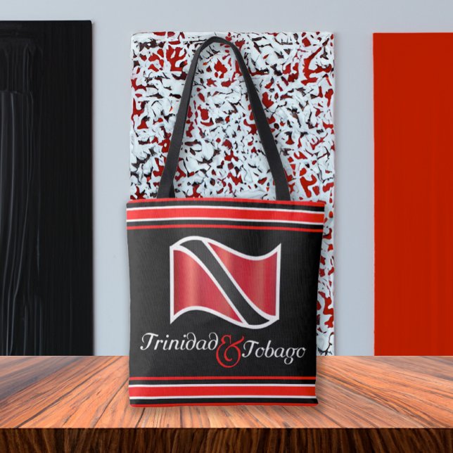 Trinidad and Tobago Flag Tote Bag (Creator Uploaded)