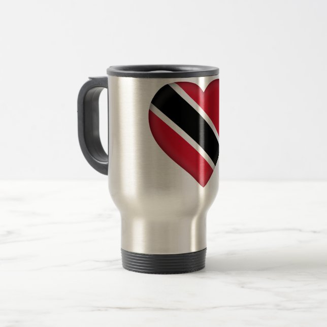 Trinidad and Tobago Flag Travel Mug (Front Left)