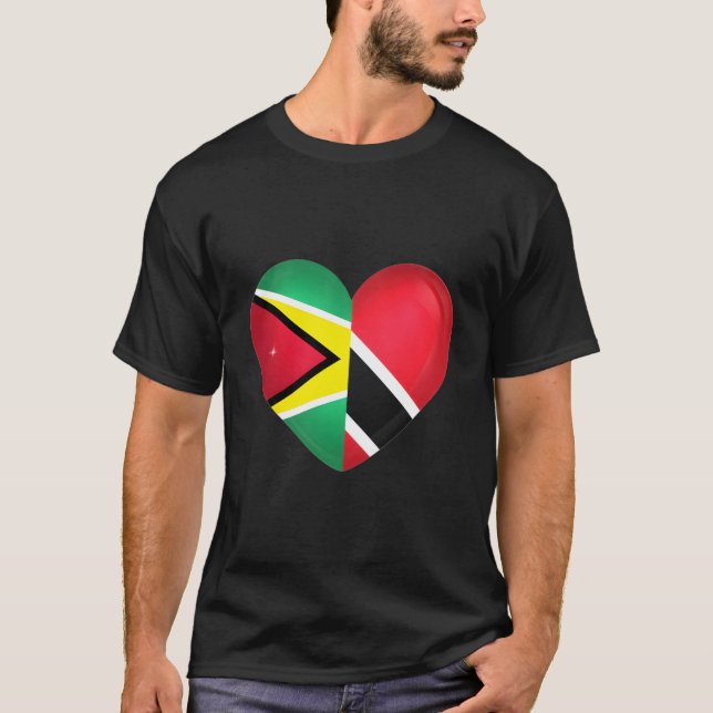 Trinidad And Tobago Flag Trini Guyana Guyanese Fla T-Shirt (Front)