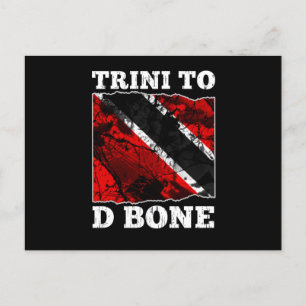 Trinidad and Tobago Flag- Trini To D Bone Postcard