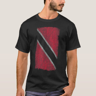 Trinidad and Tobago Flag Weathered look effect T-Shirt