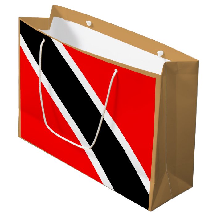 Trinidad and Tobago Large Gift Bag Zazzle.co.uk