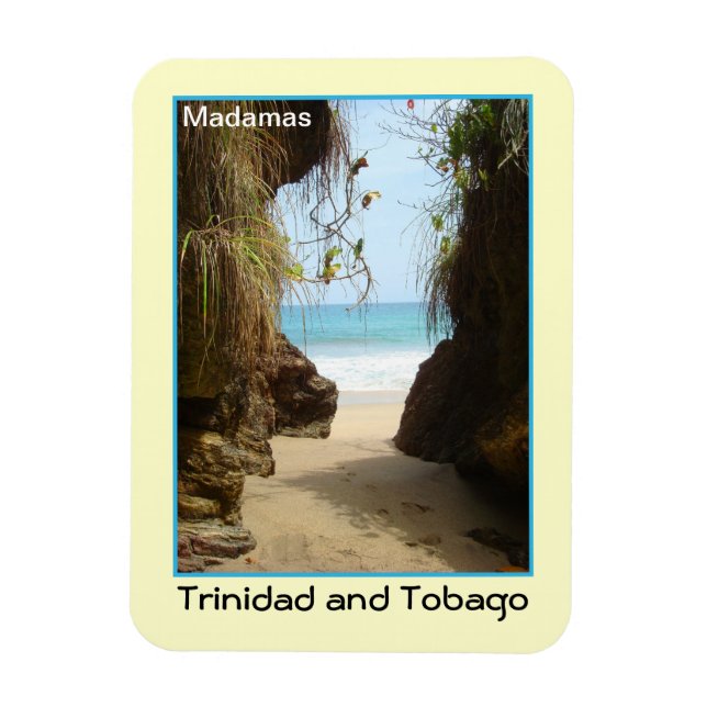 Trinidad and Tobago Madamas Beach Magnet (Vertical)