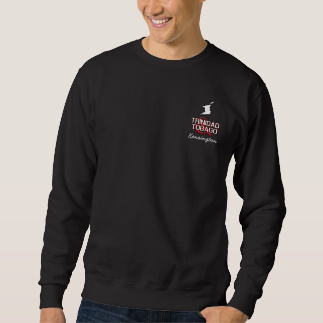 Trinidad and Tobago Map DARK Sweatshirt (Front)