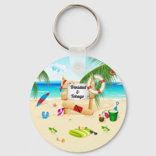 Trinidad and Tobago Maracas Beach Key Ring