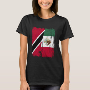 Trinidad and Tobago Mexico Half Flag Trinidadian M T-Shirt