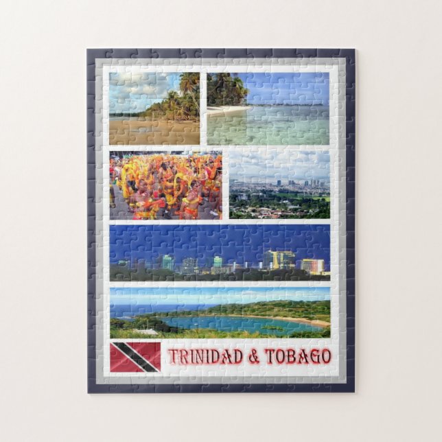Trinidad and Tobago - Mosaic - Jigsaw Puzzle (Vertical)