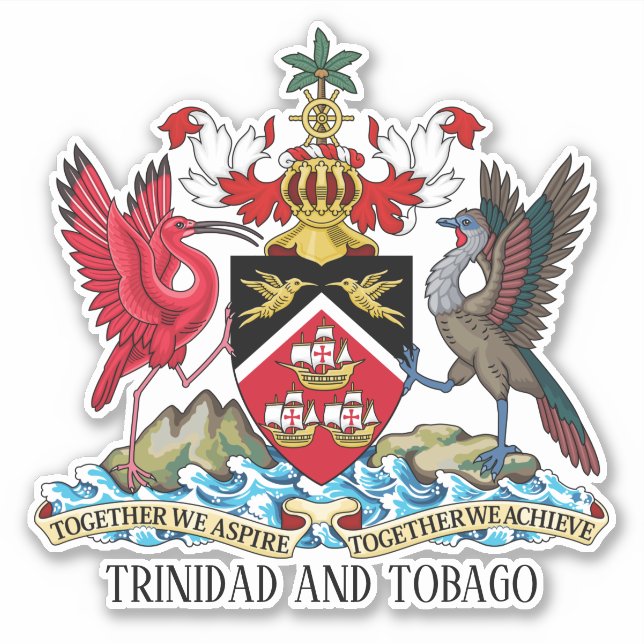 Trinidad and Tobago National Coat Of Arms (Front)