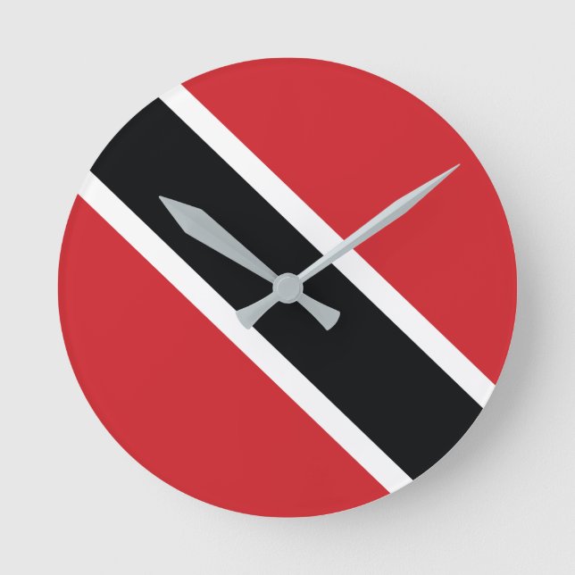 Trinidad and Tobago National Flag Clock (Front)