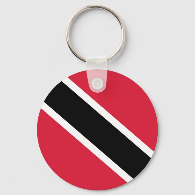 Trinidad and Tobago National World Flag Key Ring (Front)