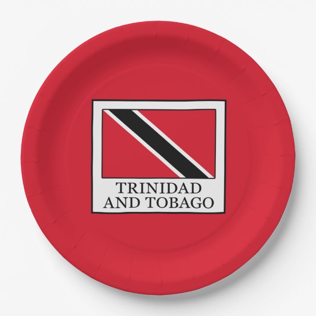 Trinidad and Tobago Paper Plate (Front)