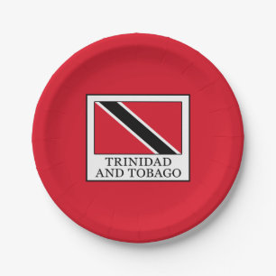 Trinidad and Tobago Paper Plate