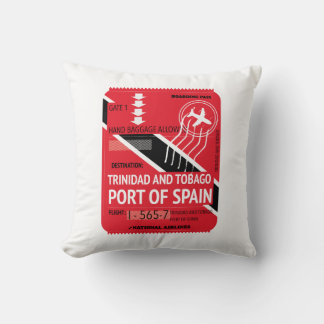 trinidad and tobago port of spain travel ticket Tw Cushion