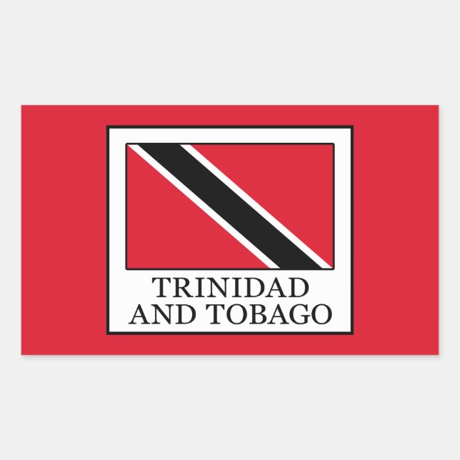 Trinidad and Tobago Rectangular Sticker (Front)