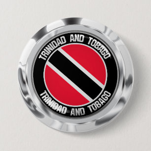 Trinidad and Tobago  Round Emblem 7.5 Cm Round Badge