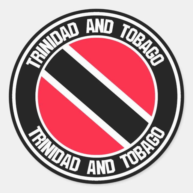 Trinidad and Tobago  Round Emblem Classic Round Sticker (Front)