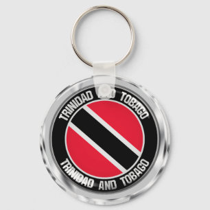 Trinidad and Tobago  Round Emblem Key Ring