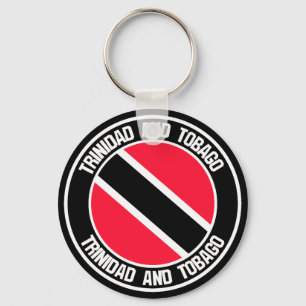 Trinidad and Tobago Round Emblem Key Ring