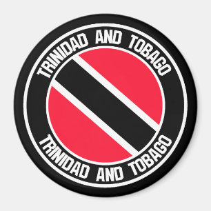 Trinidad and Tobago  Round Emblem Magnet