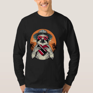 Trinidad And Tobago Sloth Sunset Heart Trinidadian T-Shirt