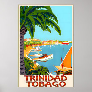 Trinidad and Tobago Southern Caribbean Travel Poster