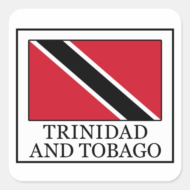 Trinidad and Tobago Square Sticker (Front)