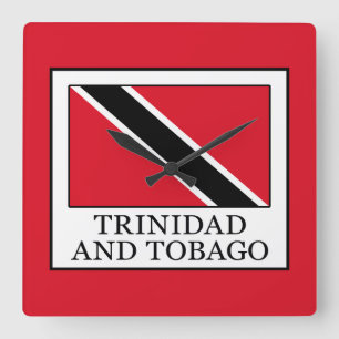Trinidad and Tobago Square Wall Clock